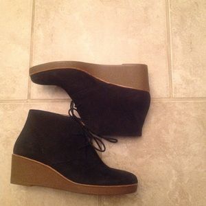 Lucky Brand Black Suede Booties